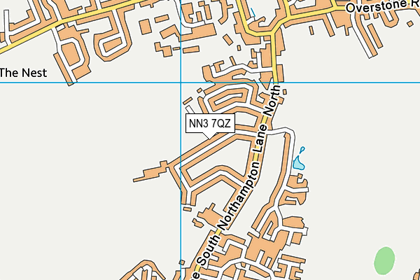 NN3 7QZ map - OS VectorMap District (Ordnance Survey)