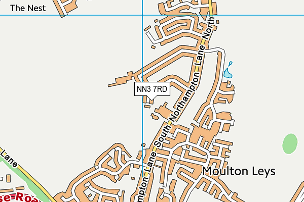 NN3 7RD map - OS VectorMap District (Ordnance Survey)