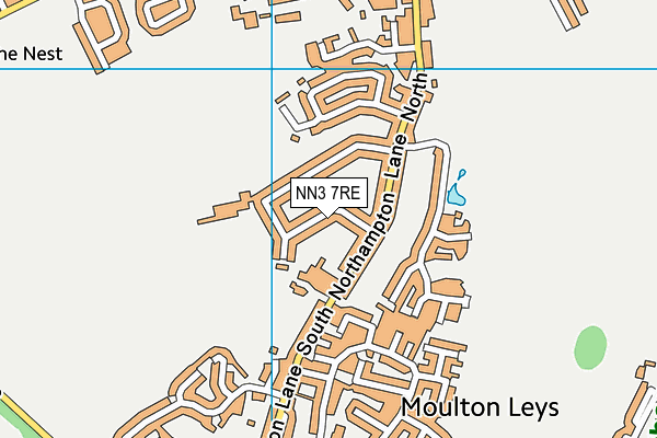 NN3 7RE map - OS VectorMap District (Ordnance Survey)