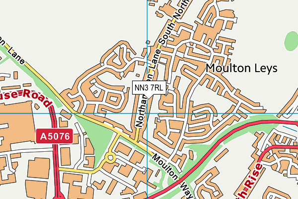 NN3 7RL map - OS VectorMap District (Ordnance Survey)