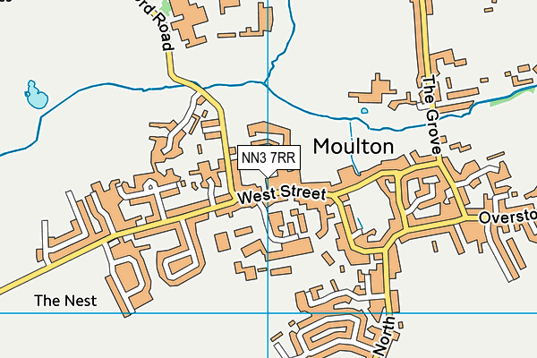 Moulton College map (NN3 7RR) - OS VectorMap District (Ordnance Survey)