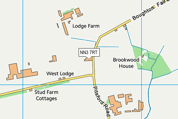 NN3 7RT map - OS VectorMap District (Ordnance Survey)