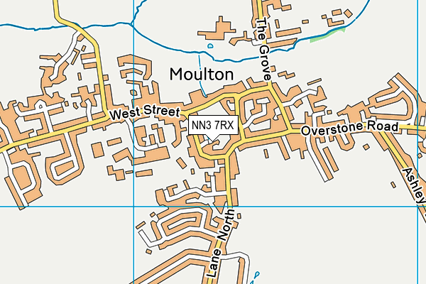 NN3 7RX map - OS VectorMap District (Ordnance Survey)