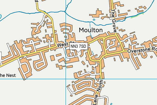 Moulton School And Science College map (NN3 7SD) - OS VectorMap District (Ordnance Survey)