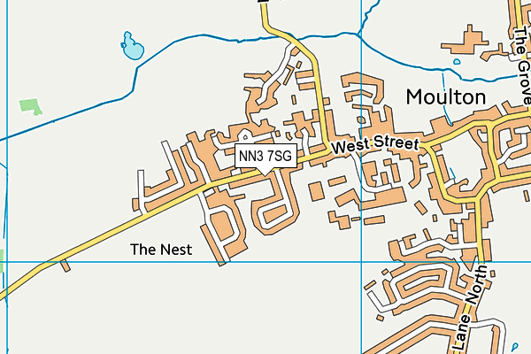 NN3 7SG map - OS VectorMap District (Ordnance Survey)