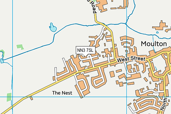 NN3 7SL map - OS VectorMap District (Ordnance Survey)