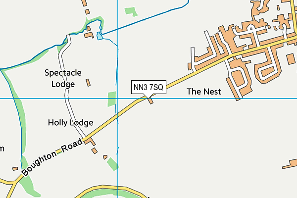 NN3 7SQ map - OS VectorMap District (Ordnance Survey)