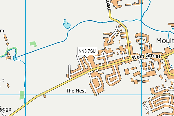 NN3 7SU map - OS VectorMap District (Ordnance Survey)