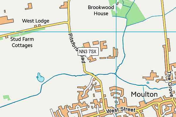 Moulton College (Holcot Centre) map (NN3 7SX) - OS VectorMap District (Ordnance Survey)
