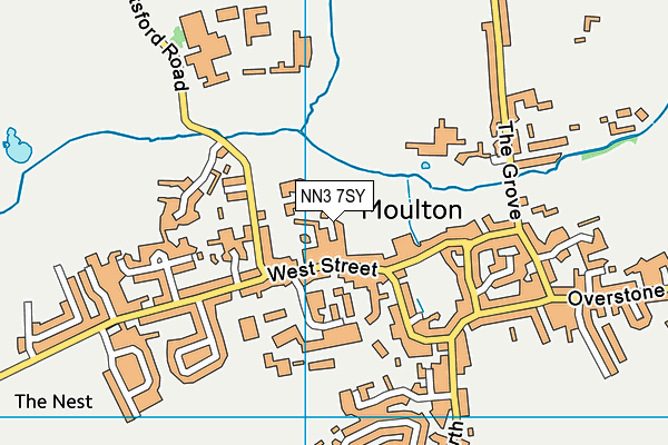NN3 7SY map - OS VectorMap District (Ordnance Survey)
