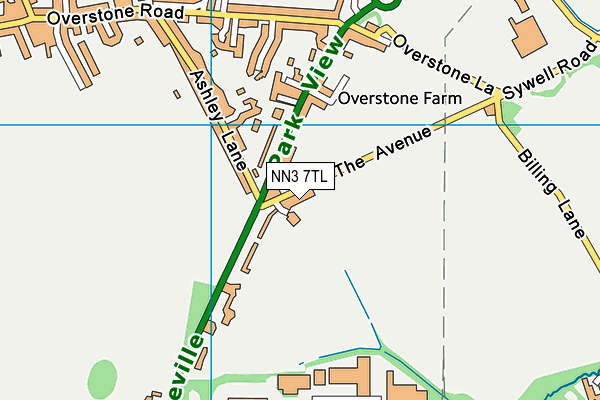 NN3 7TL map - OS VectorMap District (Ordnance Survey)