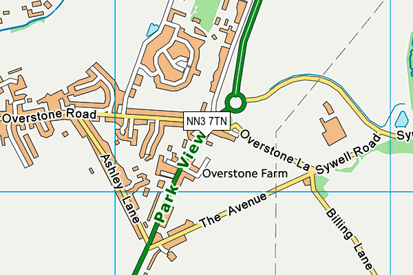 NN3 7TN map - OS VectorMap District (Ordnance Survey)