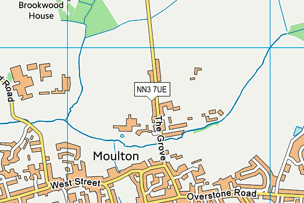 NN3 7UE map - OS VectorMap District (Ordnance Survey)