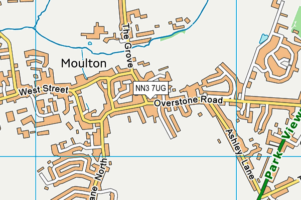 NN3 7UG map - OS VectorMap District (Ordnance Survey)