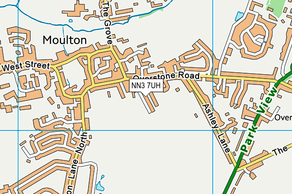 NN3 7UH map - OS VectorMap District (Ordnance Survey)