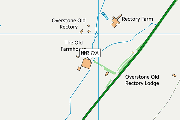 NN3 7XA map - OS VectorMap District (Ordnance Survey)