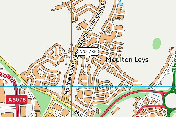 NN3 7XE map - OS VectorMap District (Ordnance Survey)