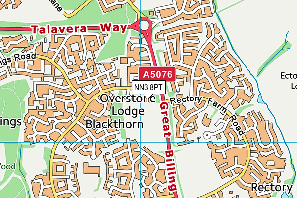 Blackthorn Middle School (Closed) map (NN3 8PT) - OS VectorMap District (Ordnance Survey)