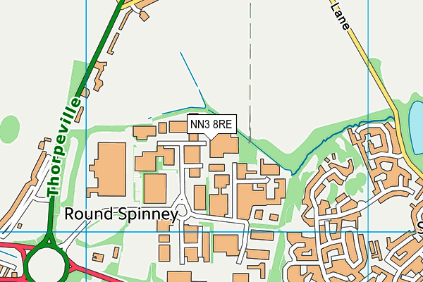 NN3 8RE map - OS VectorMap District (Ordnance Survey)
