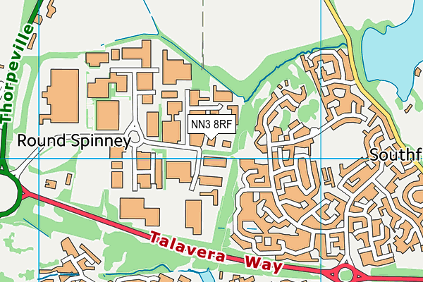 NN3 8RF map - OS VectorMap District (Ordnance Survey)