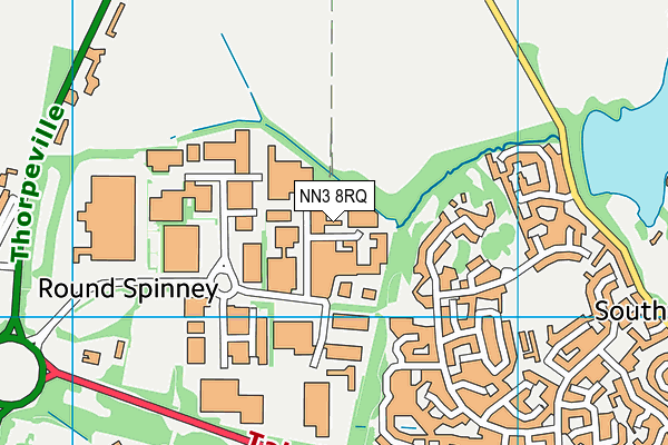 NN3 8RQ map - OS VectorMap District (Ordnance Survey)