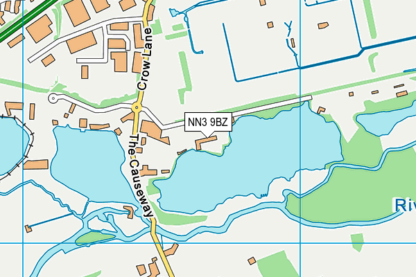 NN3 9BZ map - OS VectorMap District (Ordnance Survey)