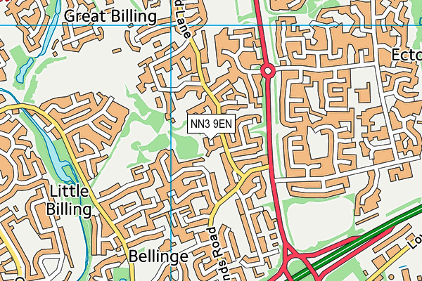 NN3 9EN map - OS VectorMap District (Ordnance Survey)