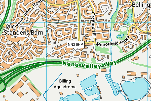 NN3 9HP map - OS VectorMap District (Ordnance Survey)