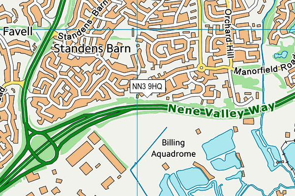 NN3 9HQ map - OS VectorMap District (Ordnance Survey)