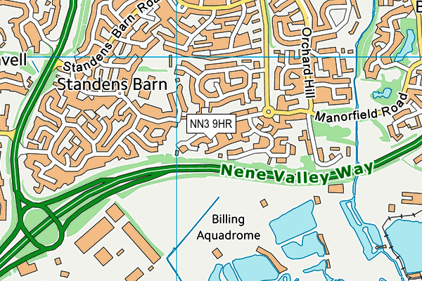 NN3 9HR map - OS VectorMap District (Ordnance Survey)