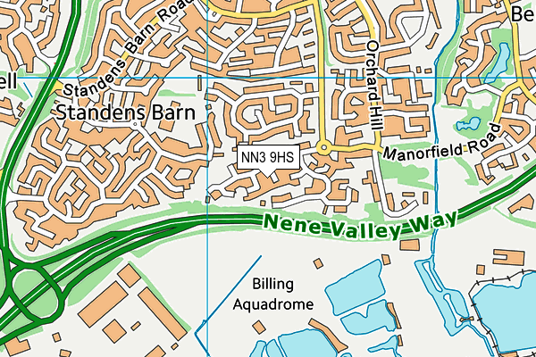 NN3 9HS map - OS VectorMap District (Ordnance Survey)