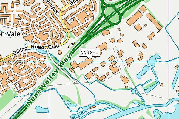 NN3 9HU map - OS VectorMap District (Ordnance Survey)