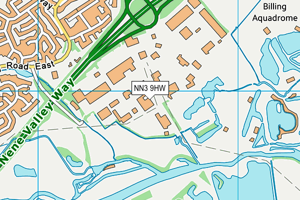 NN3 9HW map - OS VectorMap District (Ordnance Survey)