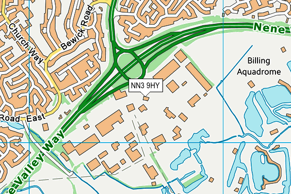 NN3 9HY map - OS VectorMap District (Ordnance Survey)