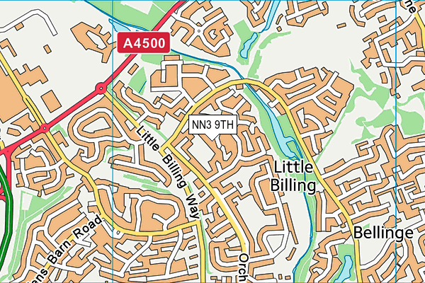 NN3 9TH map - OS VectorMap District (Ordnance Survey)