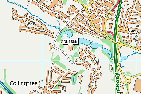 Virgin Active (Northampton Collingtree Park) map (NN4 0EB) - OS VectorMap District (Ordnance Survey)