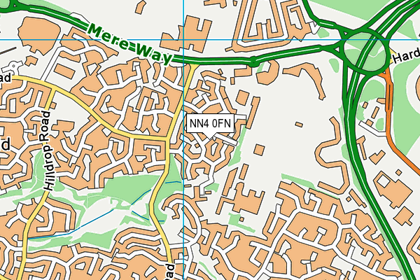 NN4 0FN map - OS VectorMap District (Ordnance Survey)