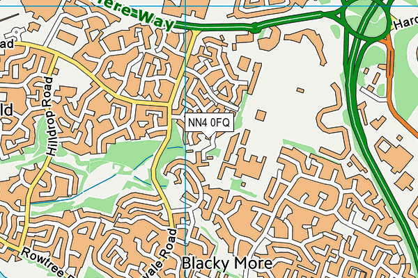NN4 0FQ map - OS VectorMap District (Ordnance Survey)