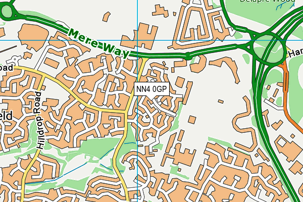 NN4 0GP map - OS VectorMap District (Ordnance Survey)