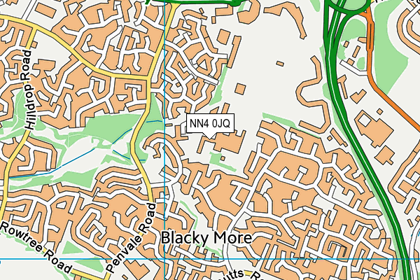 NN4 0JQ map - OS VectorMap District (Ordnance Survey)