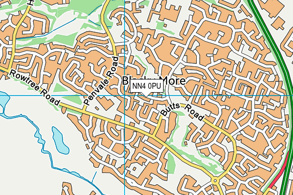 NN4 0PU map - OS VectorMap District (Ordnance Survey)