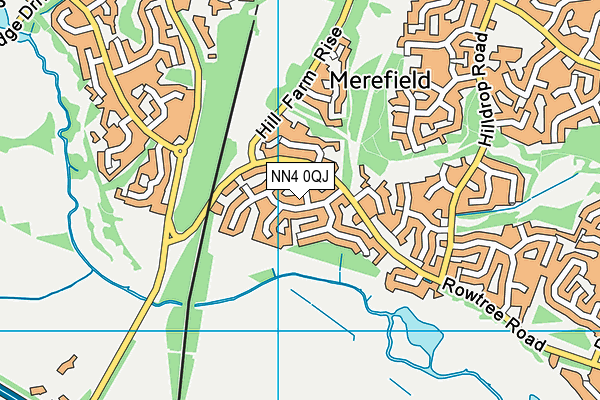 NN4 0QJ map - OS VectorMap District (Ordnance Survey)