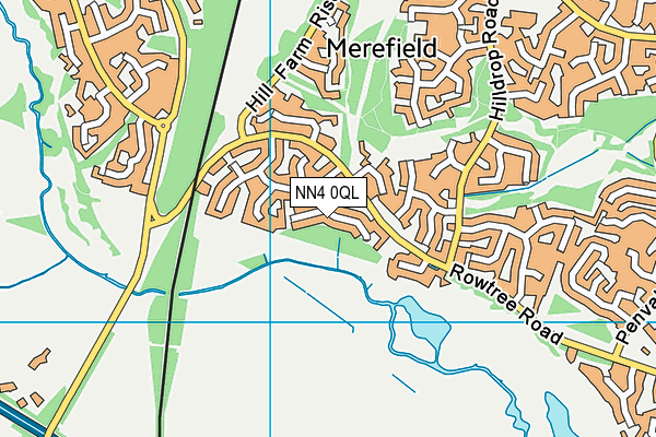 NN4 0QL map - OS VectorMap District (Ordnance Survey)