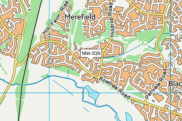 NN4 0QN map - OS VectorMap District (Ordnance Survey)