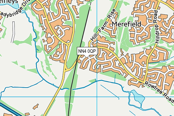NN4 0QP map - OS VectorMap District (Ordnance Survey)