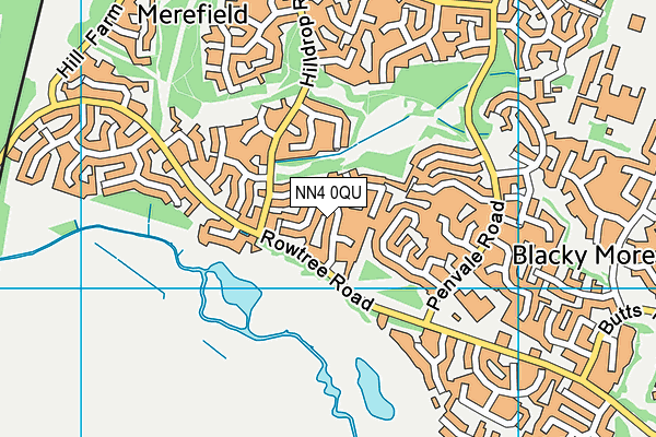 NN4 0QU map - OS VectorMap District (Ordnance Survey)