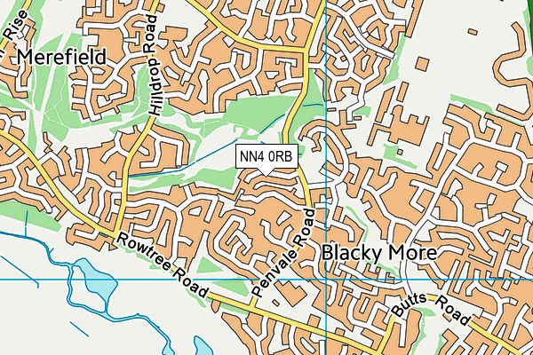 NN4 0RB map - OS VectorMap District (Ordnance Survey)