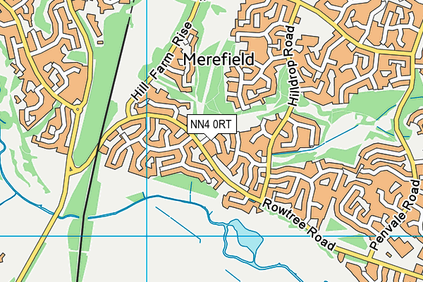 NN4 0RT map - OS VectorMap District (Ordnance Survey)