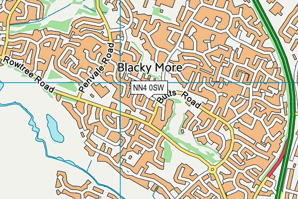 NN4 0SW map - OS VectorMap District (Ordnance Survey)