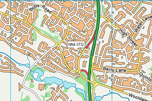 NN4 0TQ map - OS VectorMap District (Ordnance Survey)